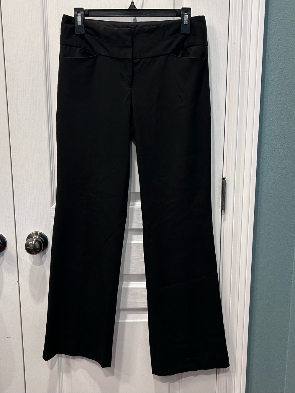 Express Editor Women's Black Size 2R Dress Pants - Classic Straight Leg